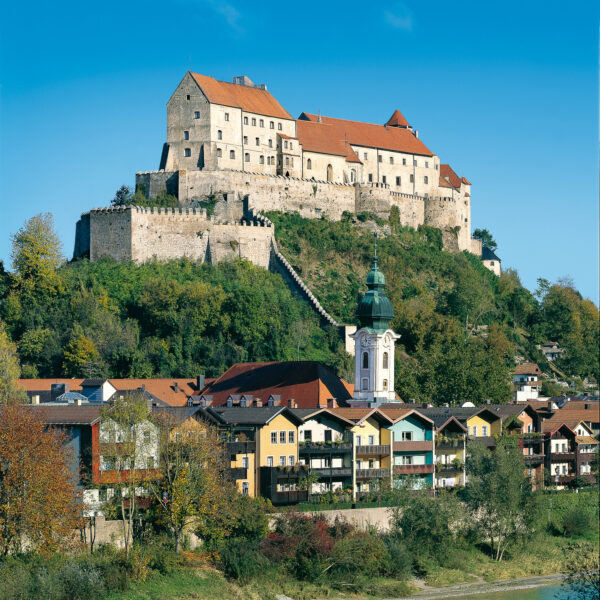 Burg zu Burghausen, Hauptburg von Südosten